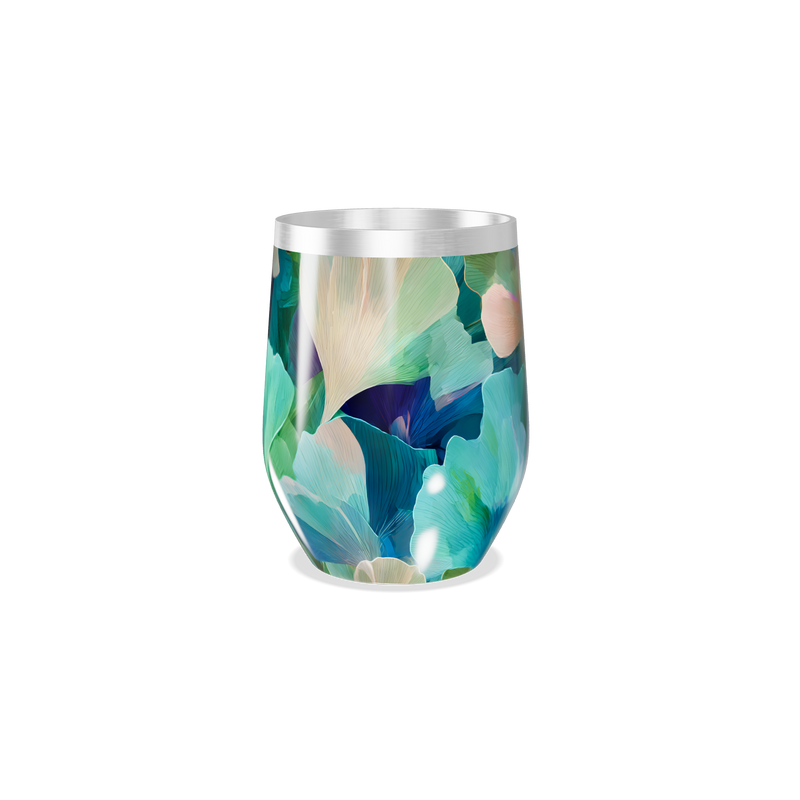 Copo Térmico Slim - Floral Colorido Inox