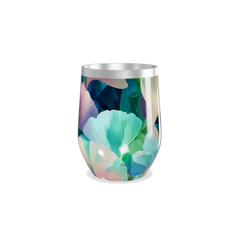 Copo Térmico Slim - Floral Colorido Inox