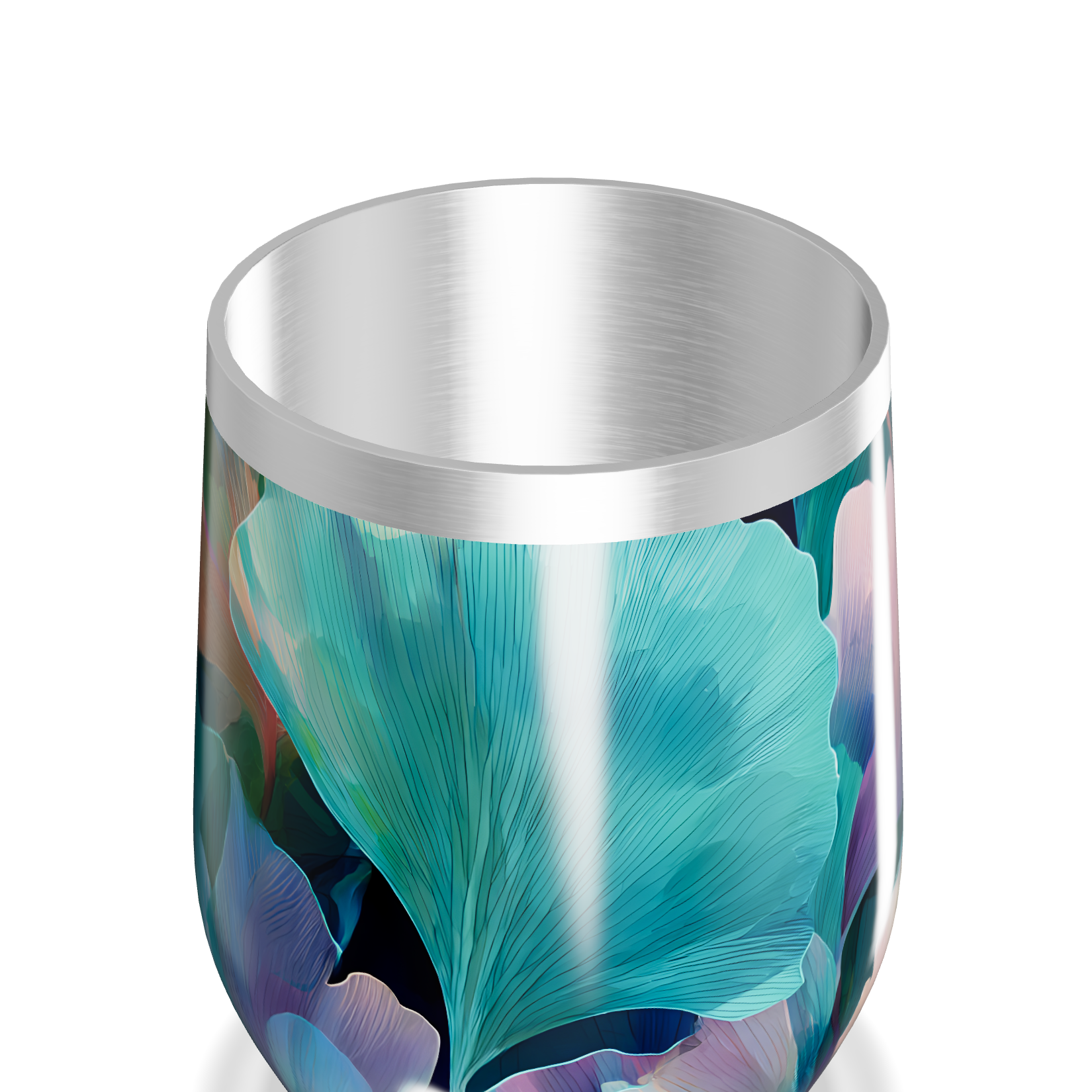 Copo Térmico Slim - Floral Colorido Inox