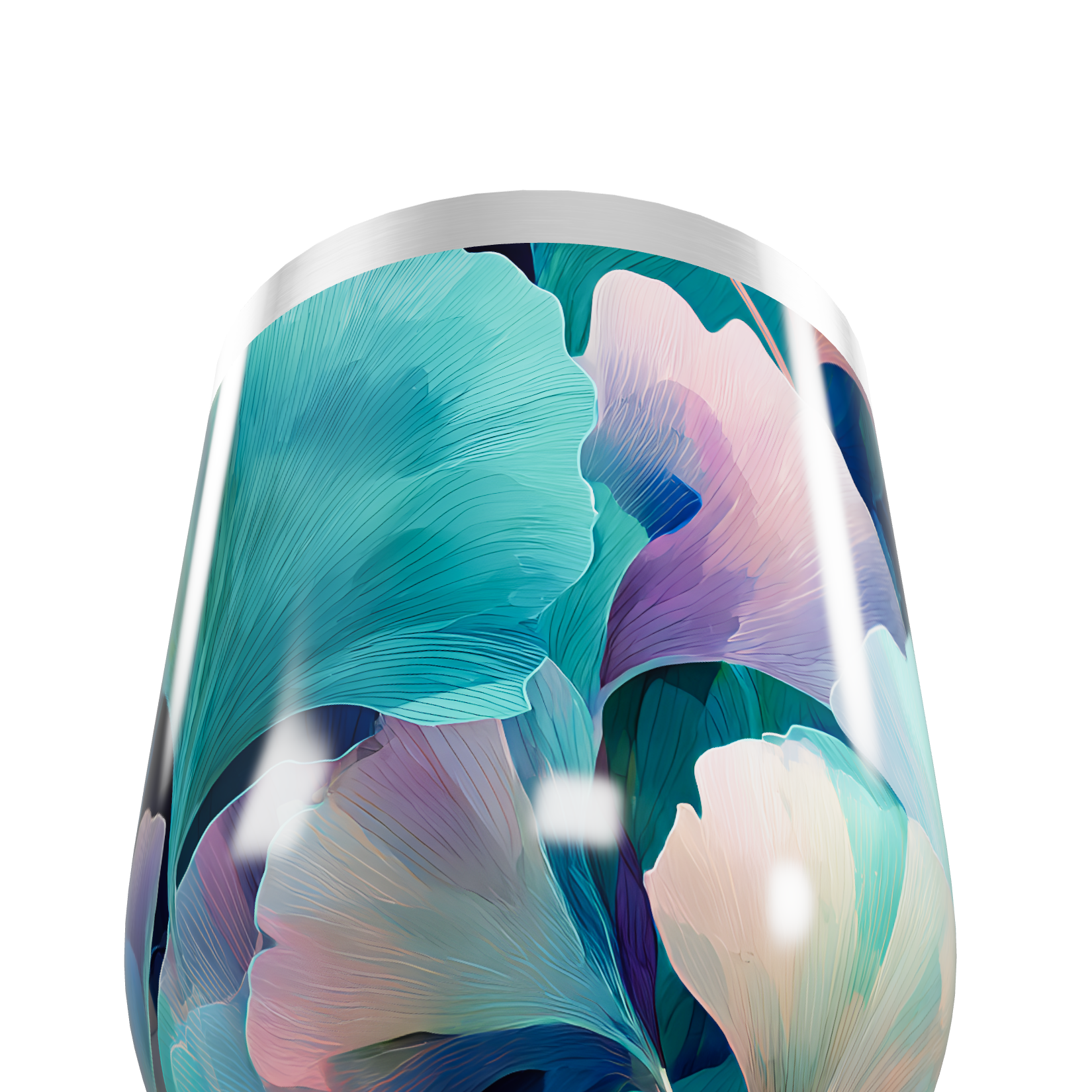 Copo Térmico Slim - Floral Colorido Inox