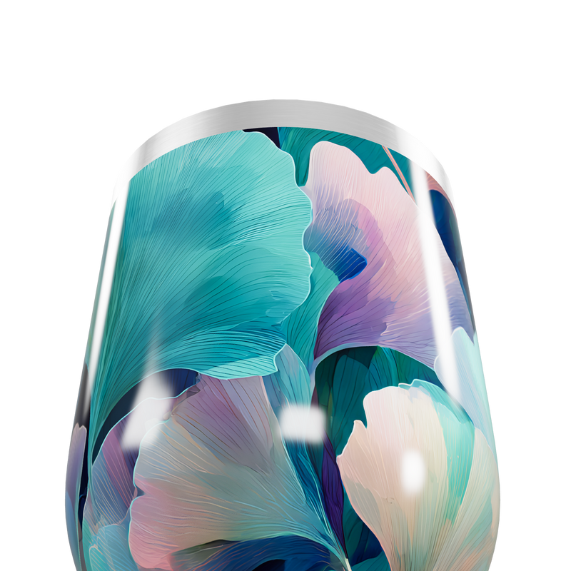 Copo Térmico Slim - Floral Colorido Inox