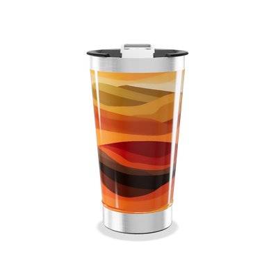 Copo Térmico - Estampa Ondas Coloridas