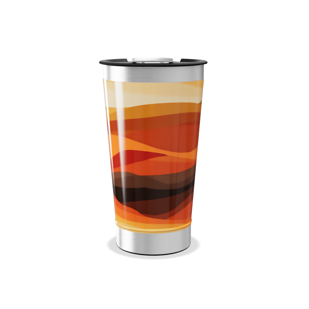 Copo Térmico - Estampa Ondas Coloridas