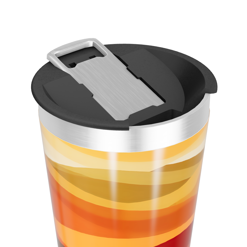 Copo Térmico - Estampa Ondas Coloridas