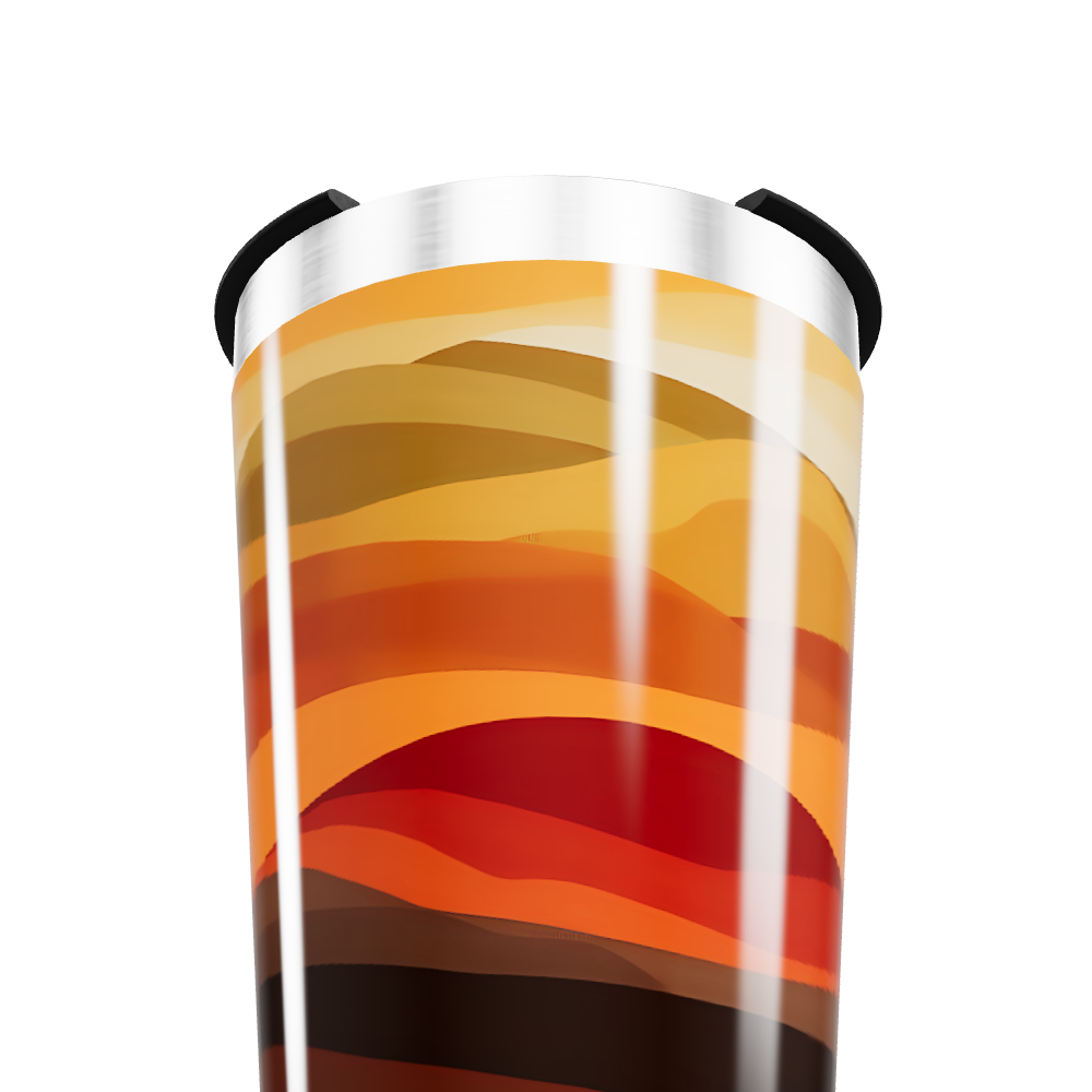 Copo Térmico - Estampa Ondas Coloridas