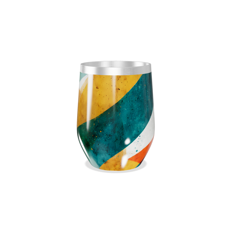 Copo Térmico Slim - Colorido Geométrico Inox