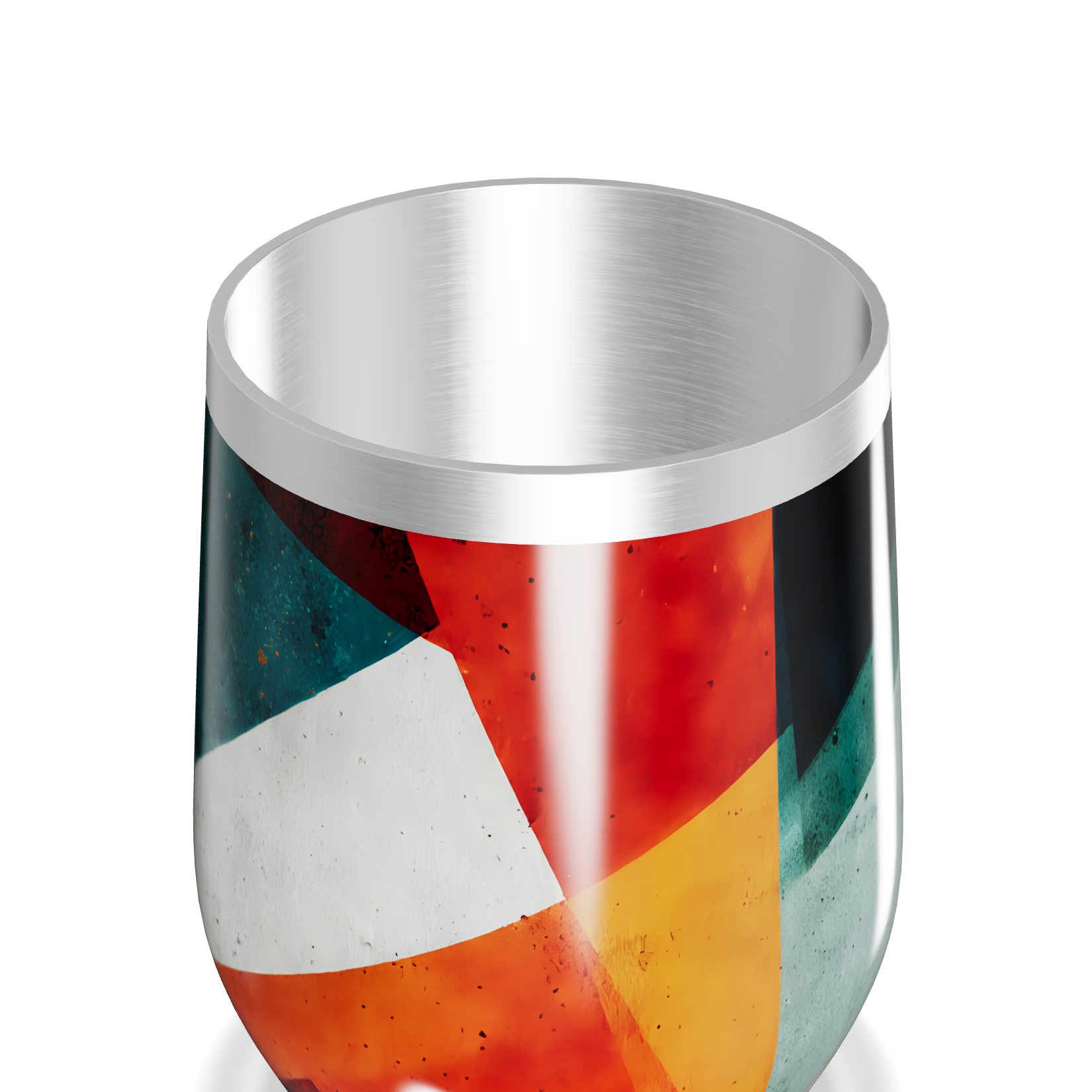 Copo Térmico Slim - Colorido Geométrico Inox