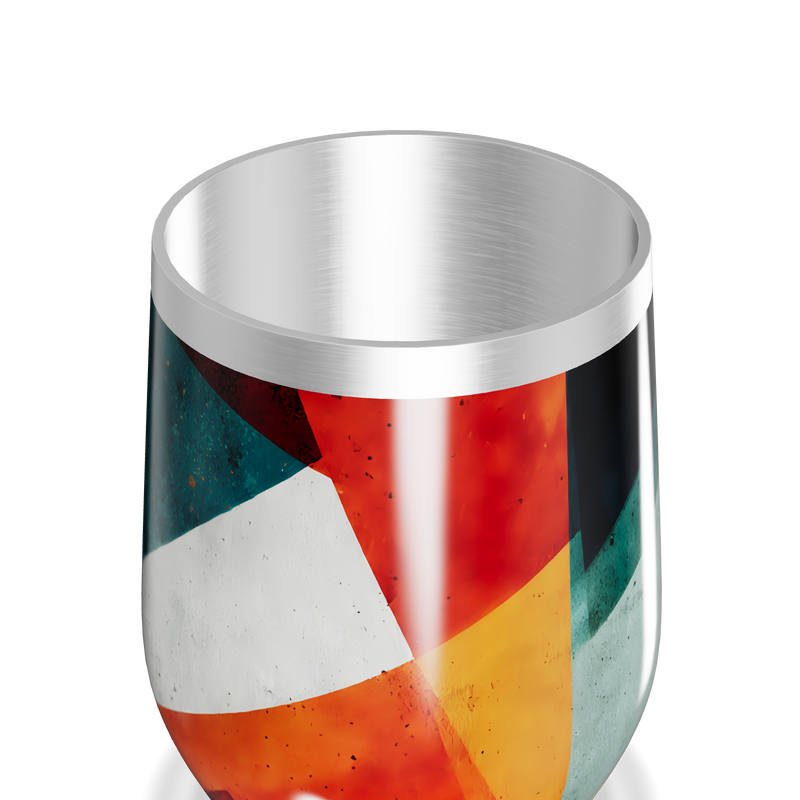 Copo Térmico Slim - Colorido Geométrico Inox