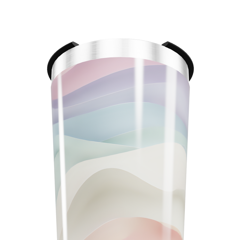 Copo Térmico - Estampa Ondas Pastel