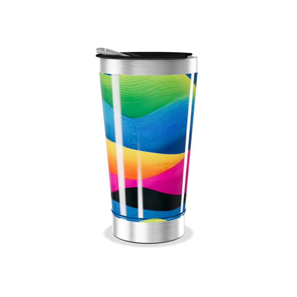 Copo Térmico - Estampa Colorida Aço Inox