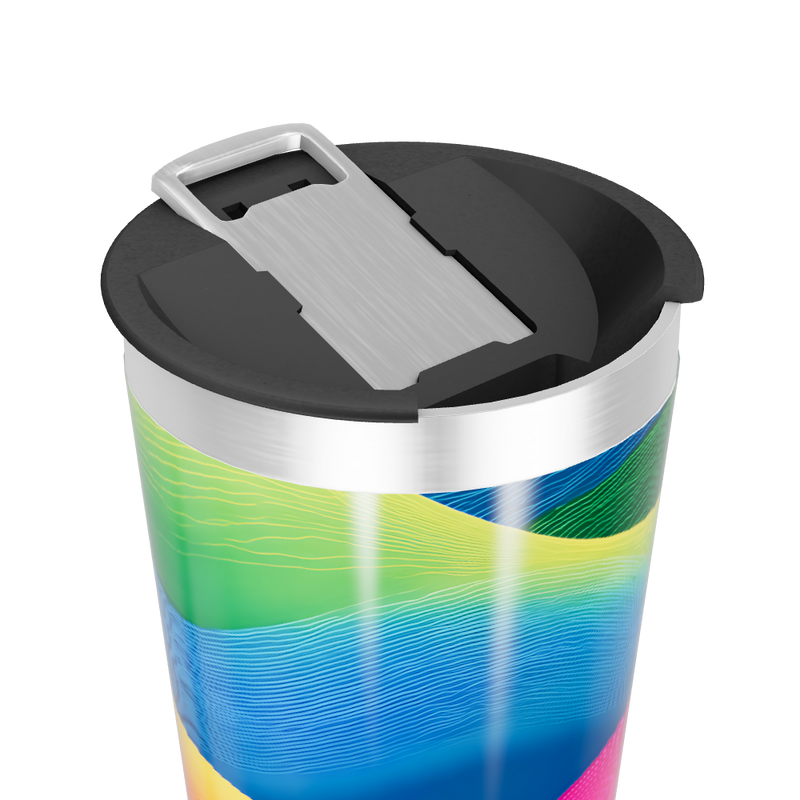 Copo Térmico - Estampa Colorida Aço Inox