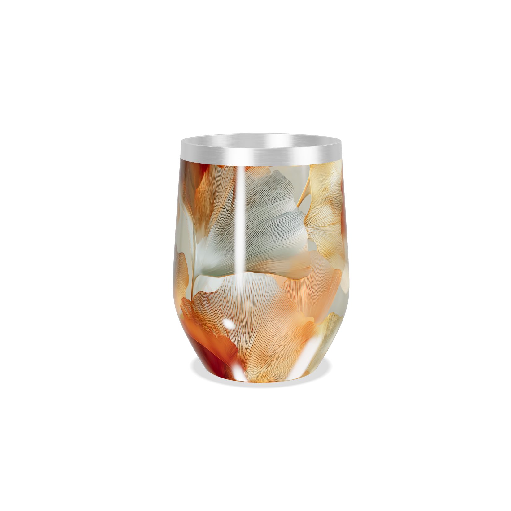 Copo Térmico Slim - Folhas Artísticas Aço Inox