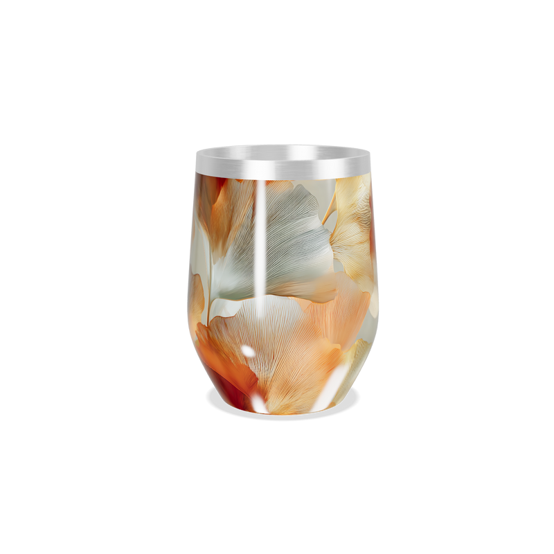 Copo Térmico Slim - Folhas Artísticas Aço Inox