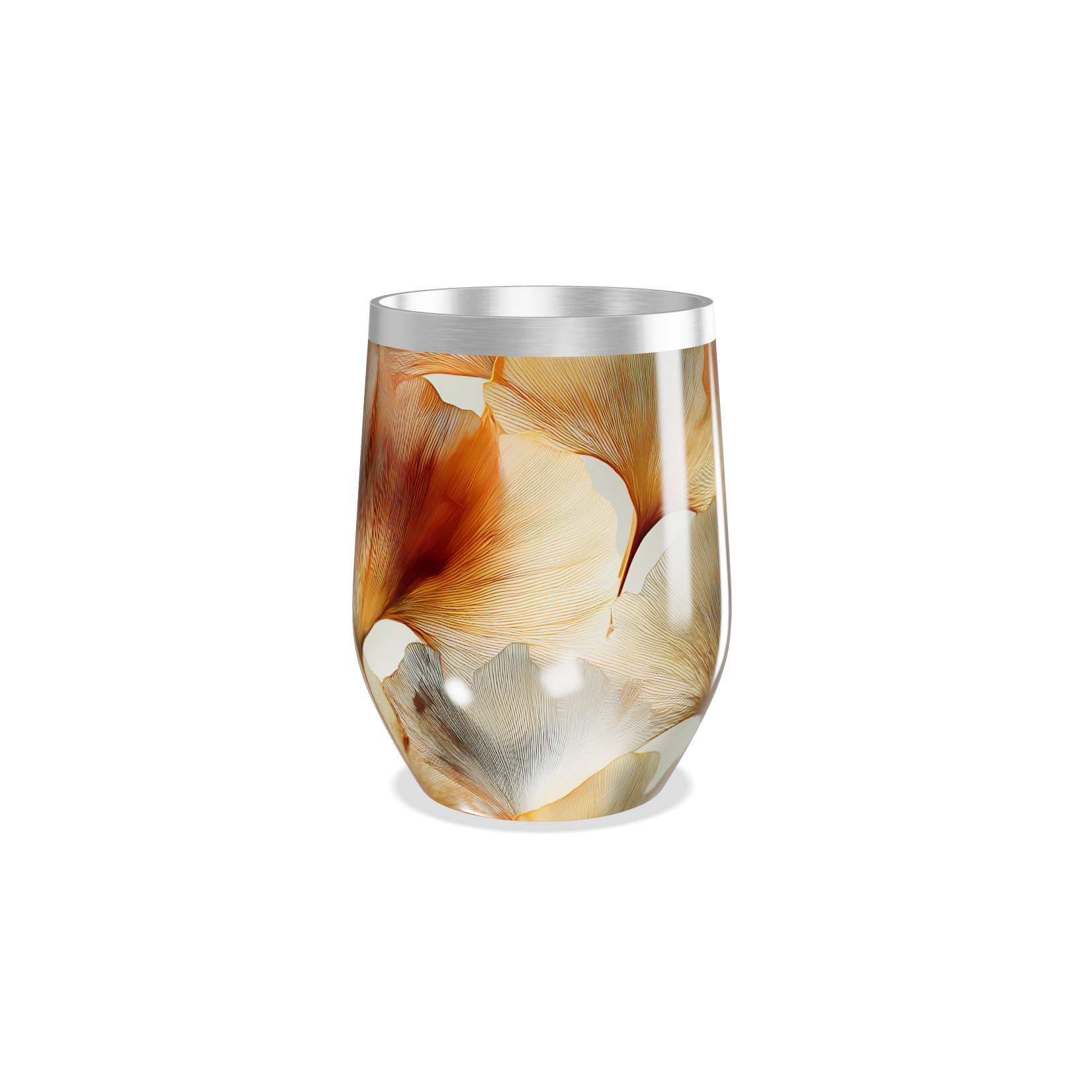 Copo Térmico Slim - Folhas Artísticas Aço Inox