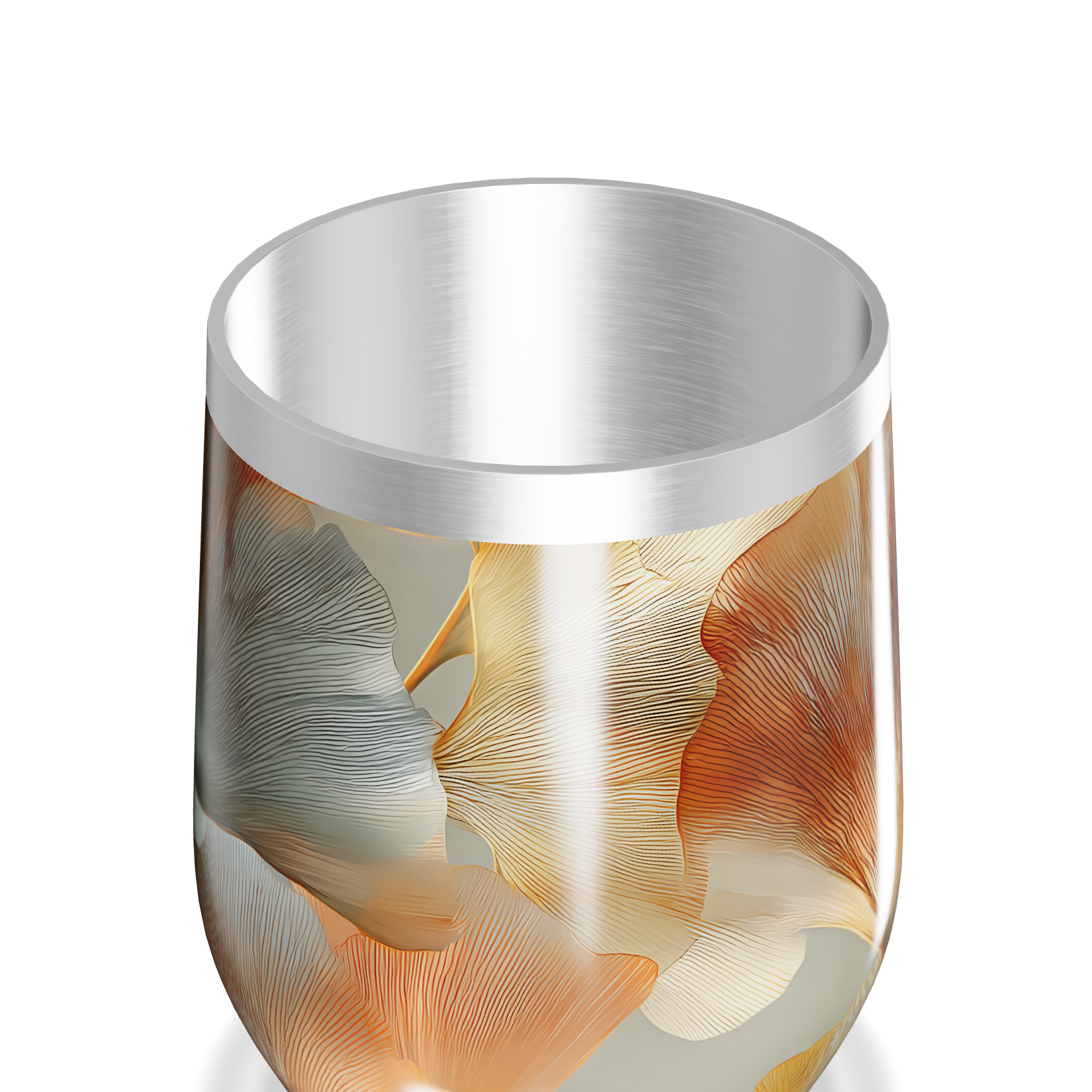 Copo Térmico Slim - Folhas Artísticas Aço Inox