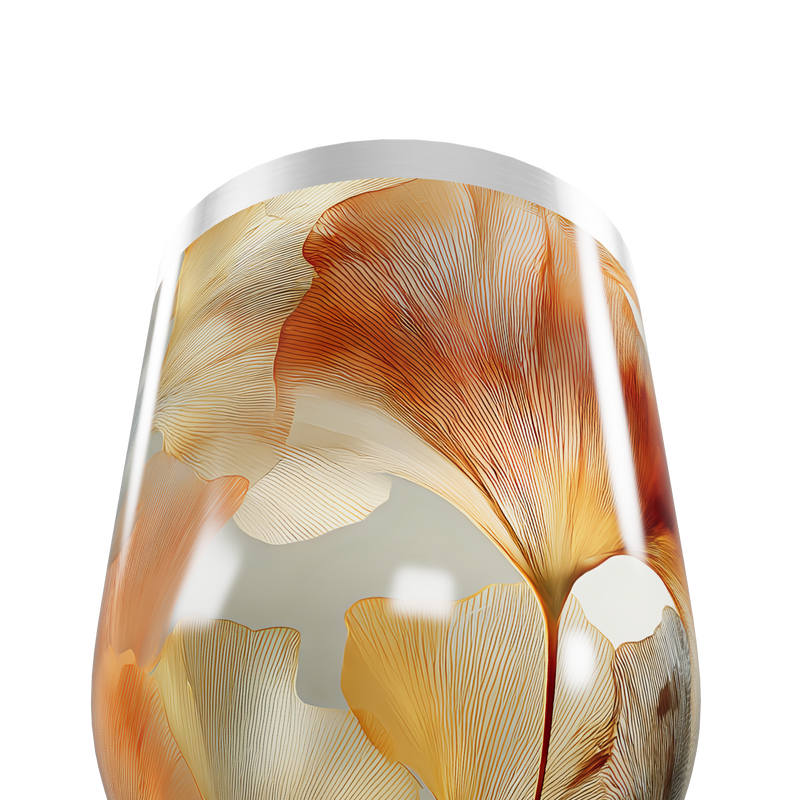 Copo Térmico Slim - Folhas Artísticas Aço Inox