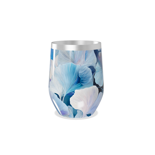 Copo Térmico Slim - Azul Floral Elegante