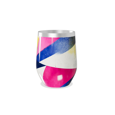 Copo Térmico Slim - Colorido com Design Abstrato