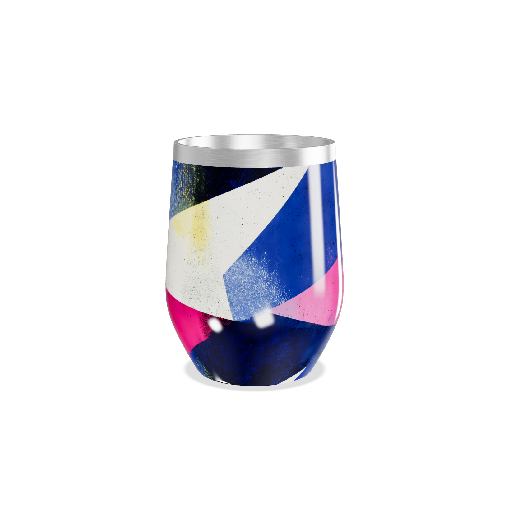 Copo Térmico Slim - Colorido com Design Abstrato