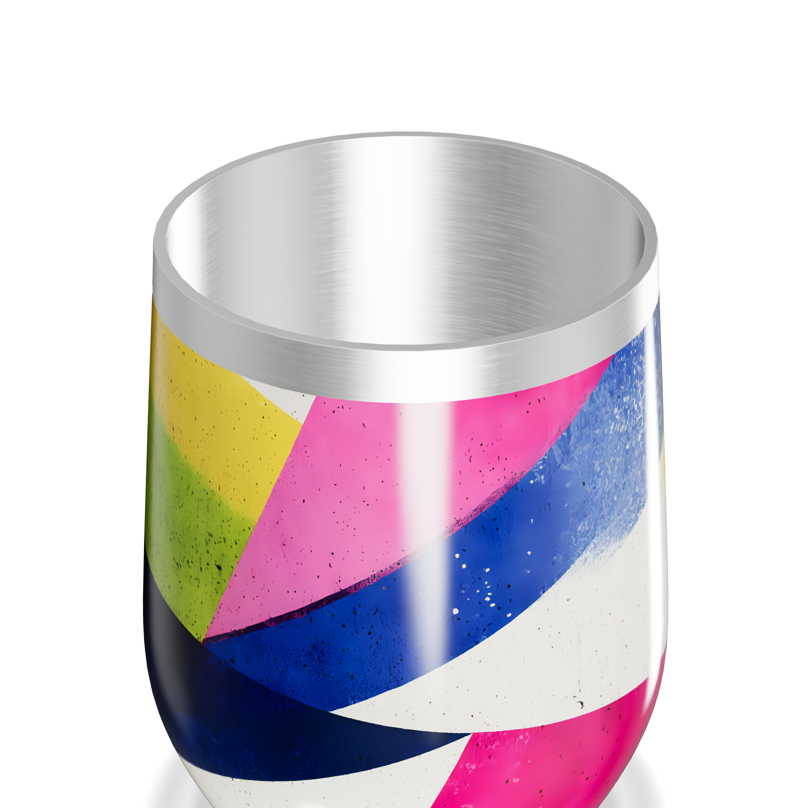 Copo Térmico Slim - Colorido com Design Abstrato