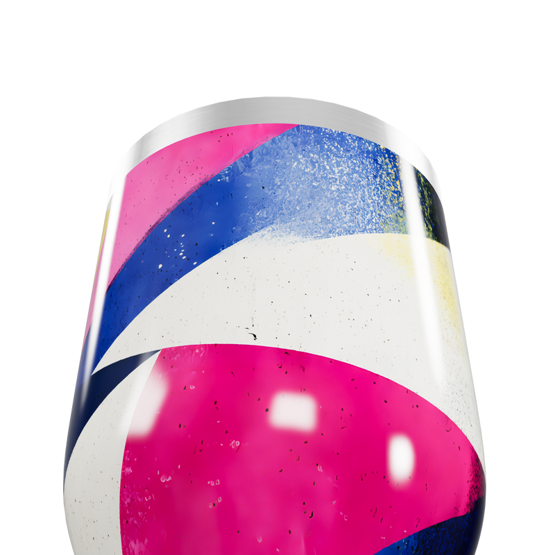 Copo Térmico Slim - Colorido com Design Abstrato