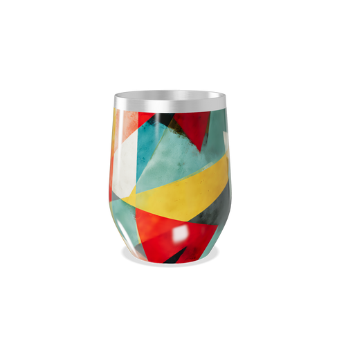 Copo Térmico Slim - Estampa Colorida Geométrica