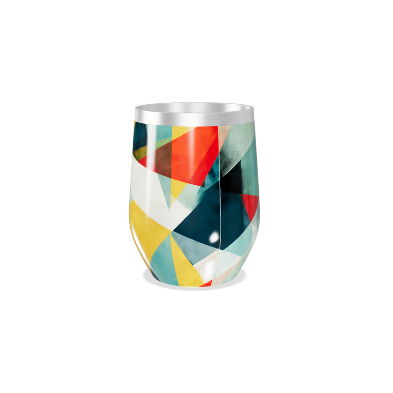 Copo Térmico Slim - Estampa Colorida Geométrica