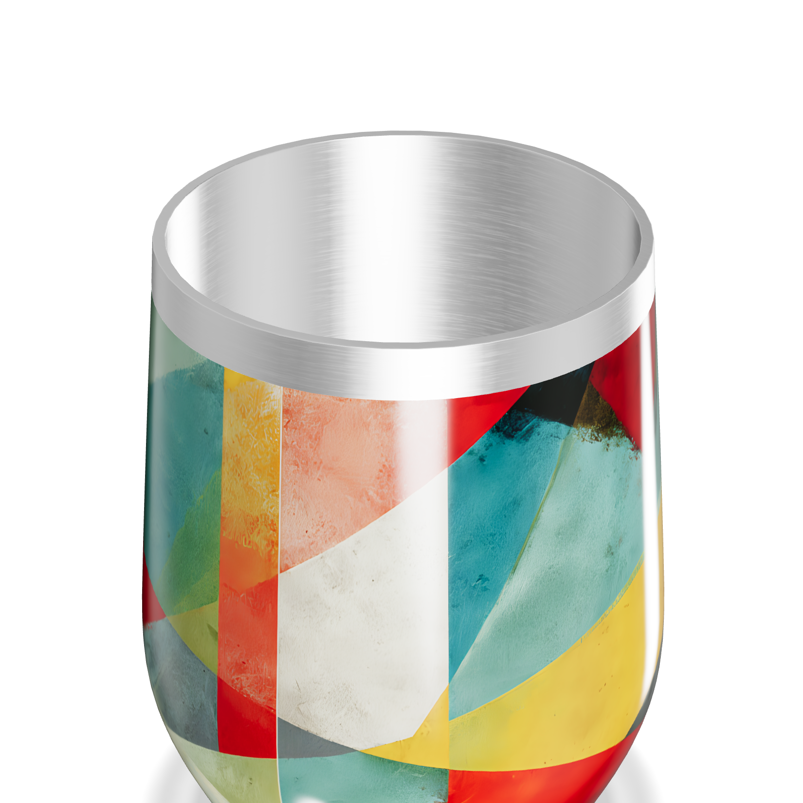 Copo Térmico Slim - Estampa Colorida Geométrica