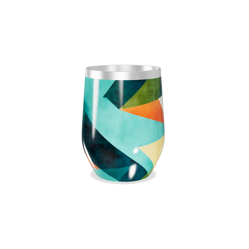 Copo Térmico Slim - Geométrico Colorido Inox