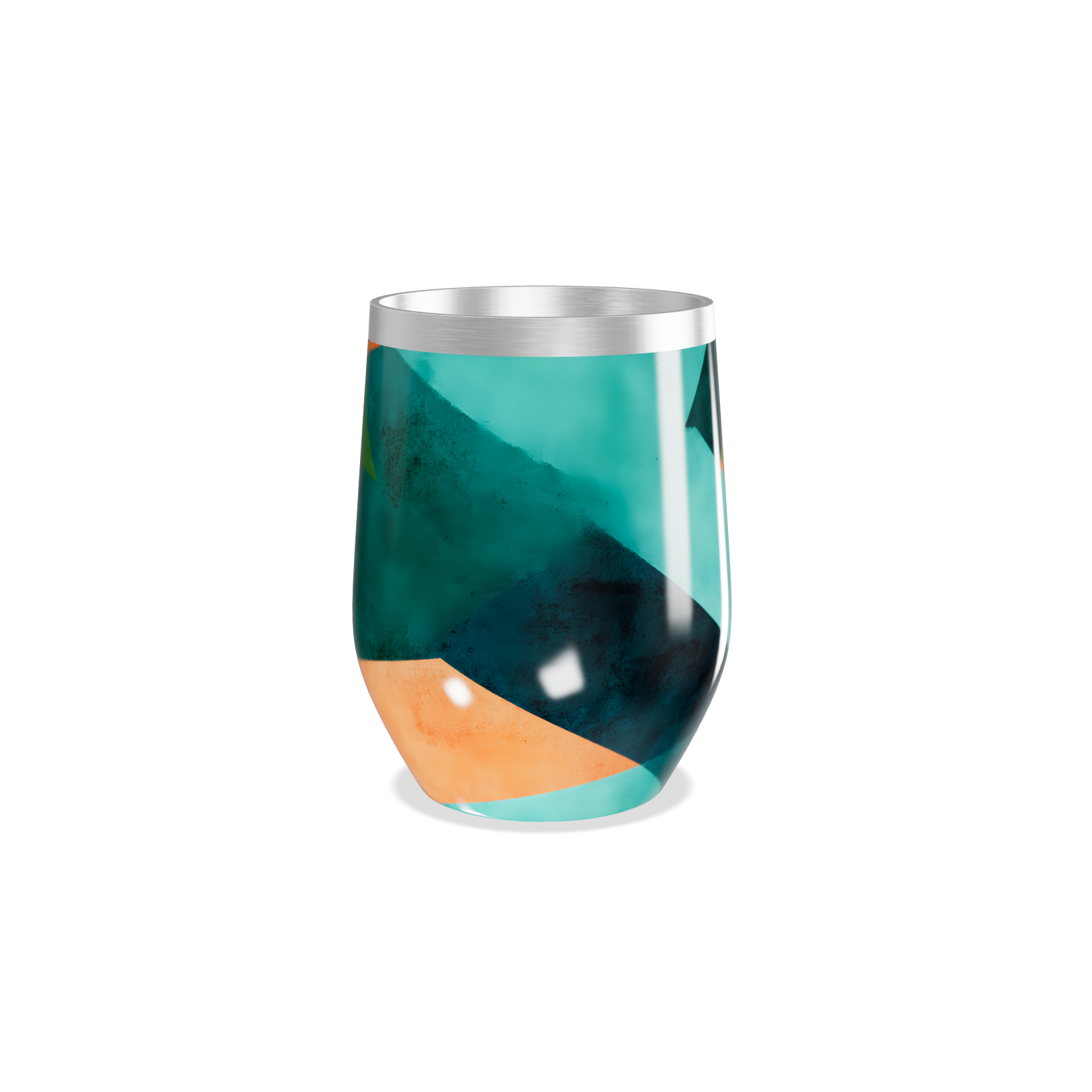 Copo Térmico Slim - Geométrico Colorido Inox