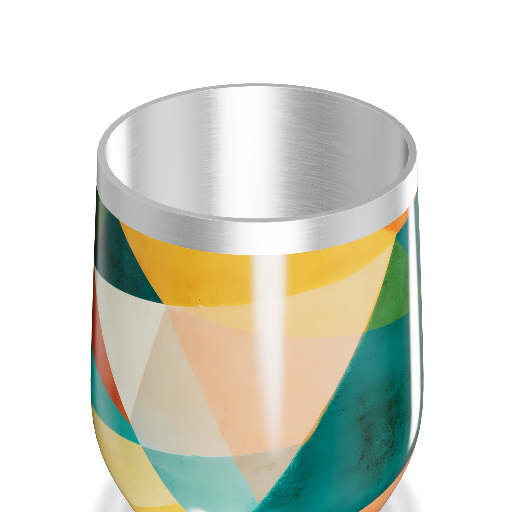 Copo Térmico Slim - Geométrico Colorido Inox