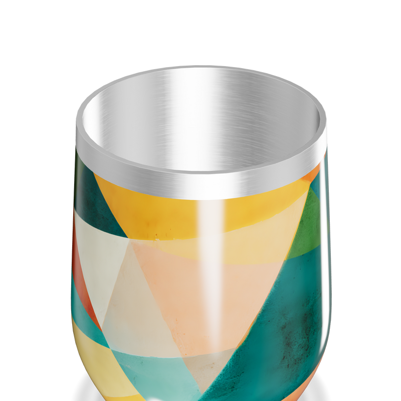 Copo Térmico Slim - Geométrico Colorido Inox