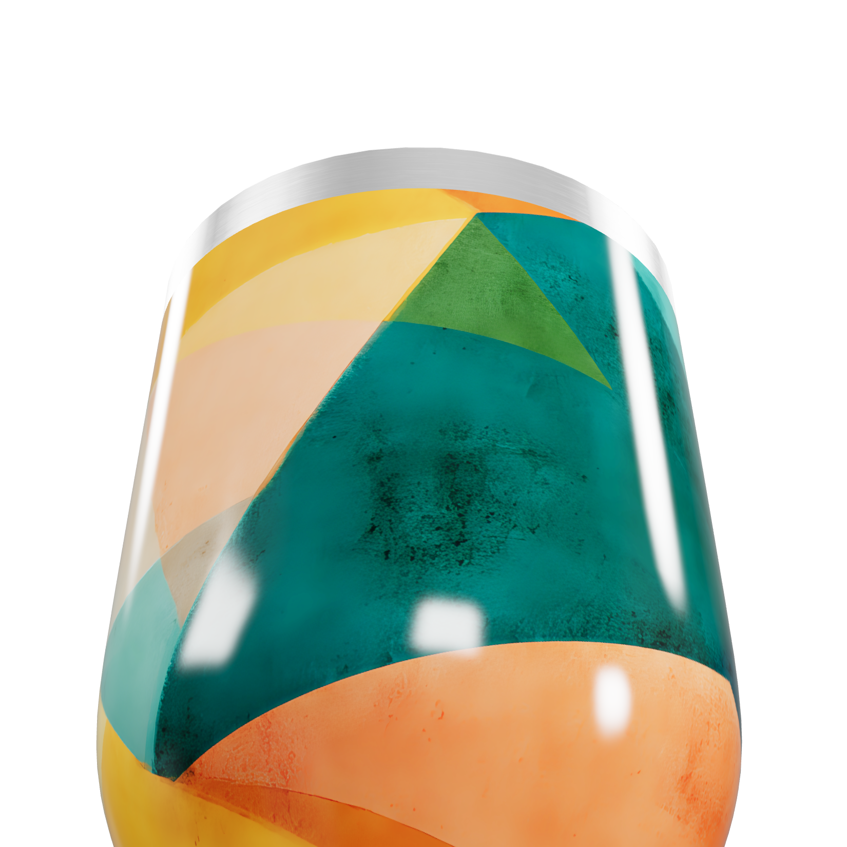 Copo Térmico Slim - Geométrico Colorido Inox