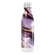 Garrafa Inox - Roxa com Estampa Abstrata
