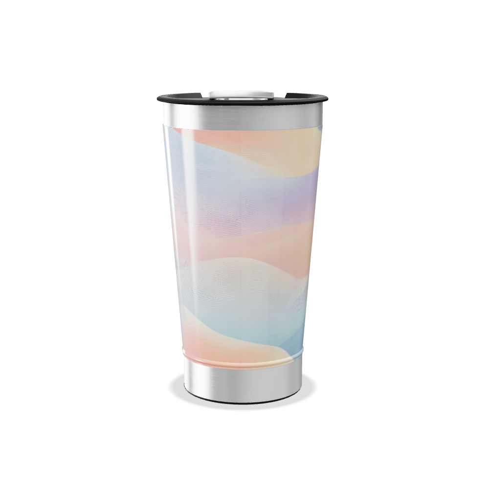 Copo Térmico - Estampa Ondulada Colorida