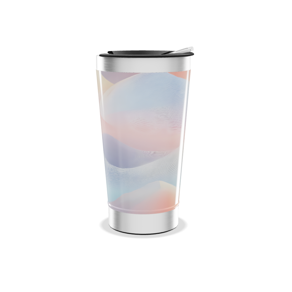 Copo Térmico - Estampa Ondulada Colorida