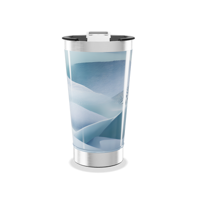 Copo Térmico - Azul com Ondas