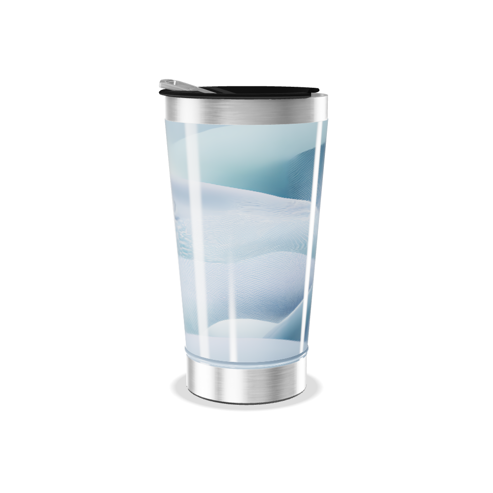 Copo Térmico - Azul com Ondas