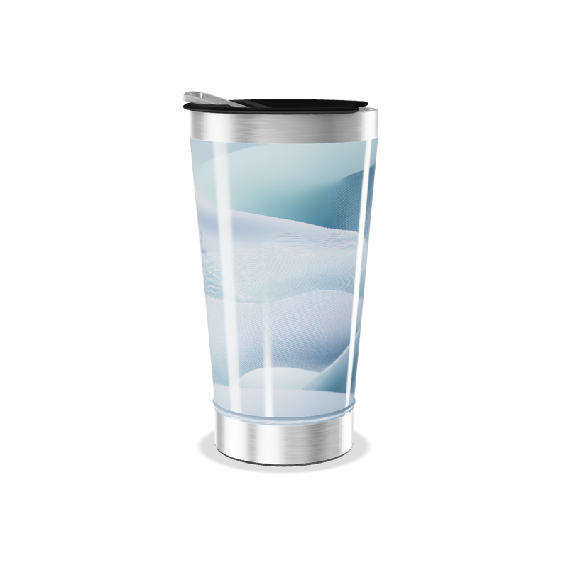 Copo Térmico - Azul com Ondas