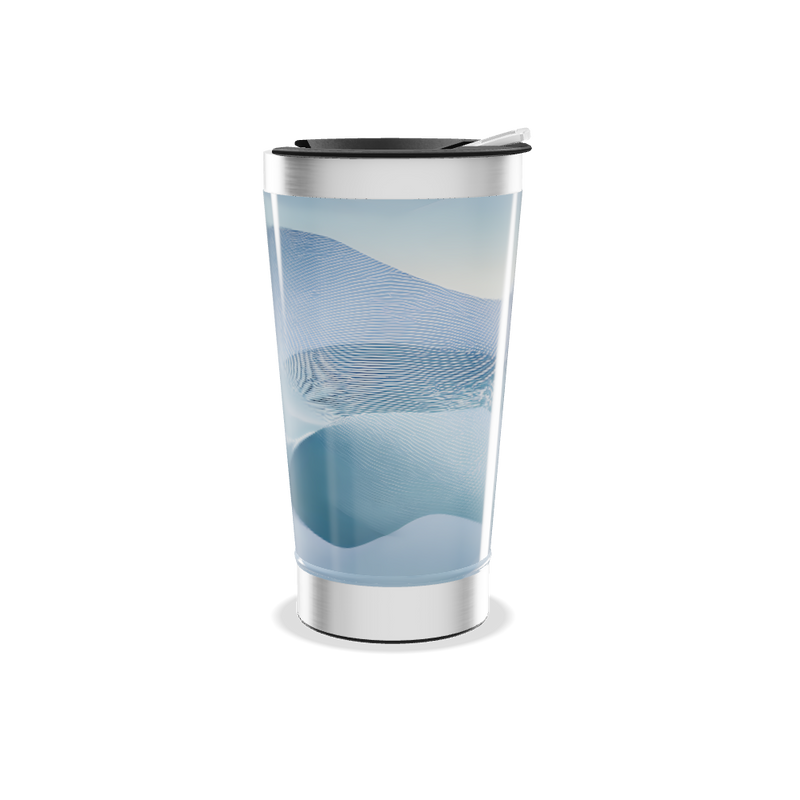 Copo Térmico - Azul com Ondas