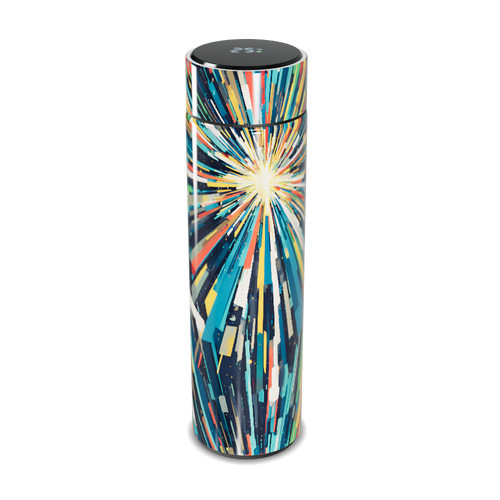 Garrafa Térmica Touch - Estampa Colorida Geométrica