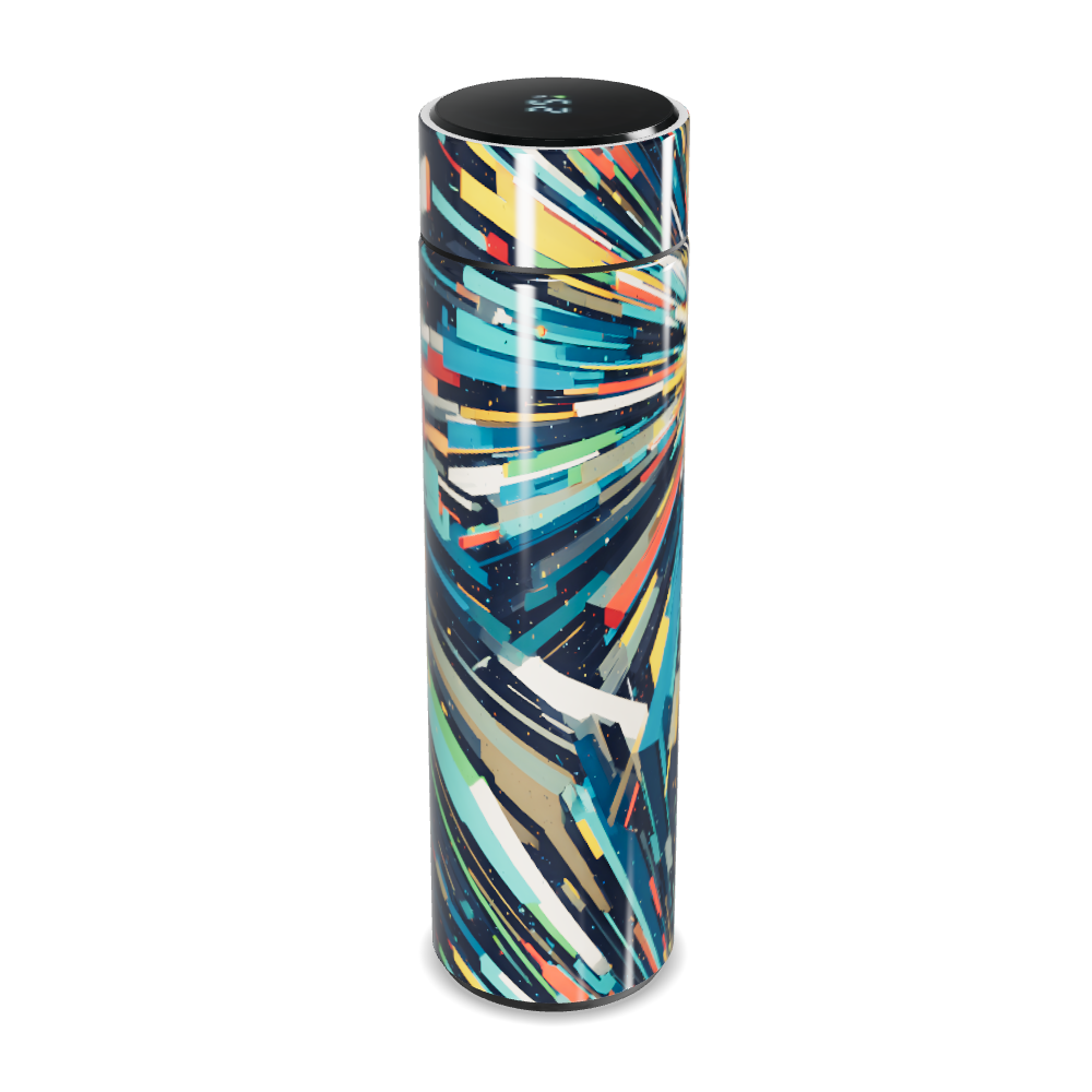 Garrafa Térmica Touch - Estampa Colorida Geométrica