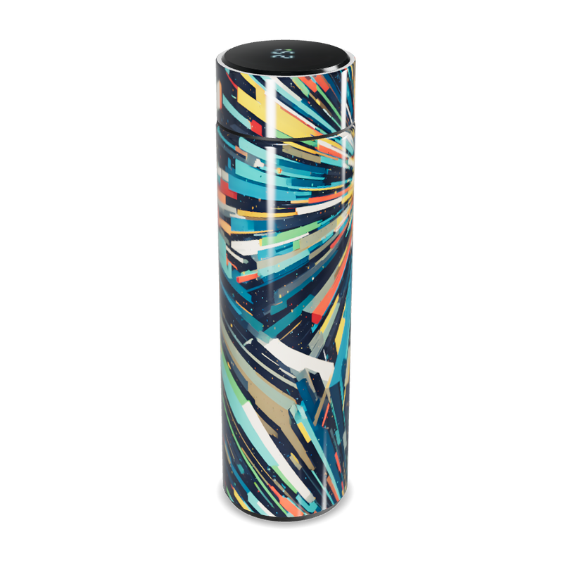 Garrafa Térmica Touch - Estampa Colorida Geométrica