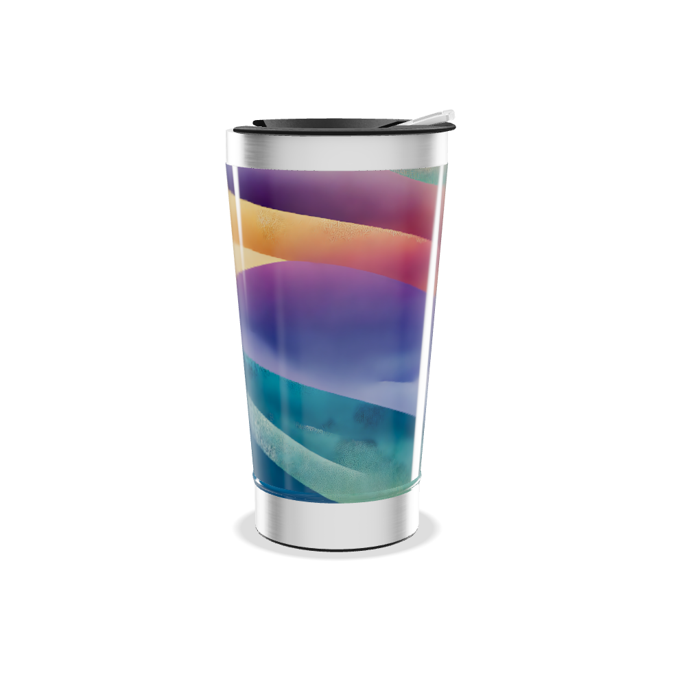 Copo Térmico - Colorido com Listras