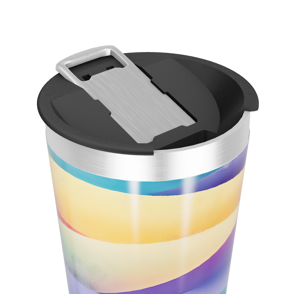 Copo Térmico - Colorido com Listras