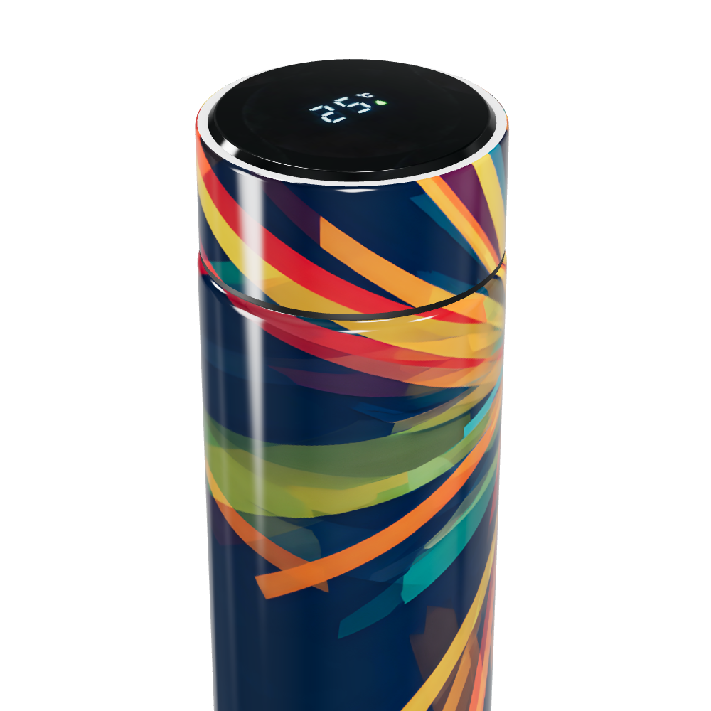 Garrafa Térmica Touch - Estampa Colorida Digital