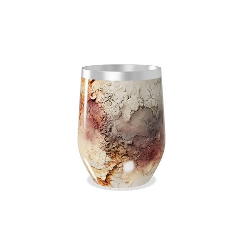 Copo Térmico Slim - Estampa Terrosa Abstrata