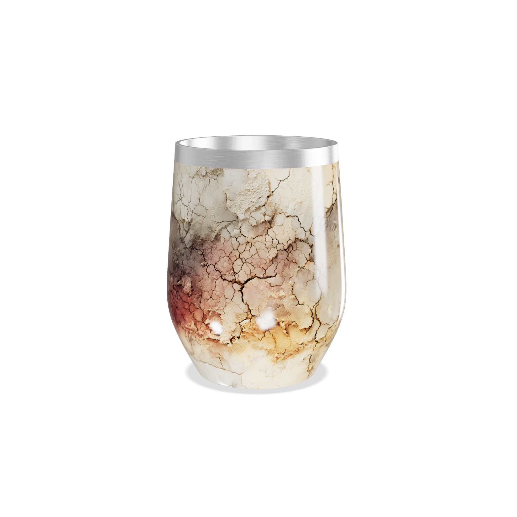 Copo Térmico Slim - Estampa Terrosa Abstrata