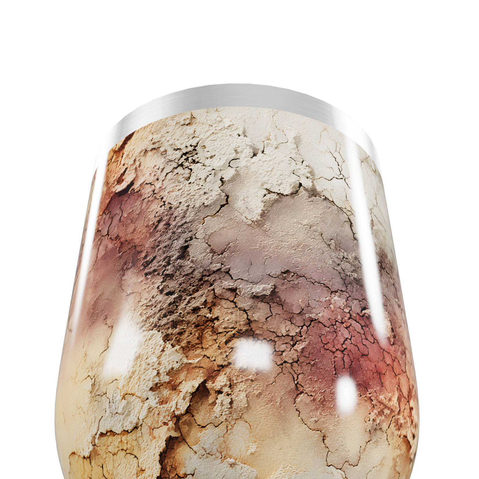 Copo Térmico Slim - Estampa Terrosa Abstrata