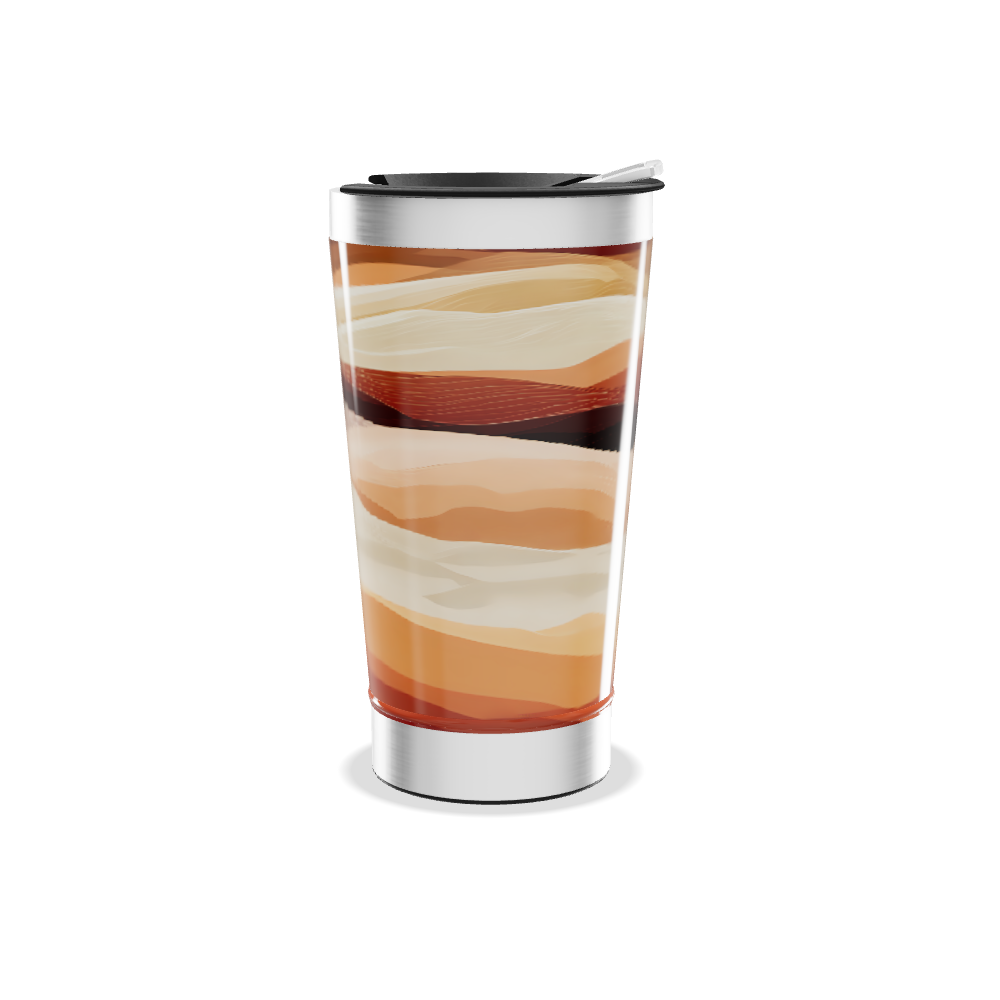 Copo Térmico - Design Ondas Coloridas